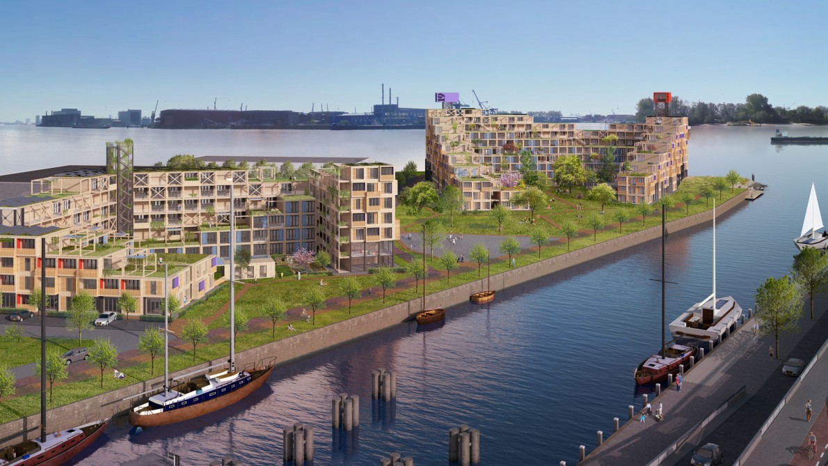 visualisatie rotterdam maas community industrieel karakter containers