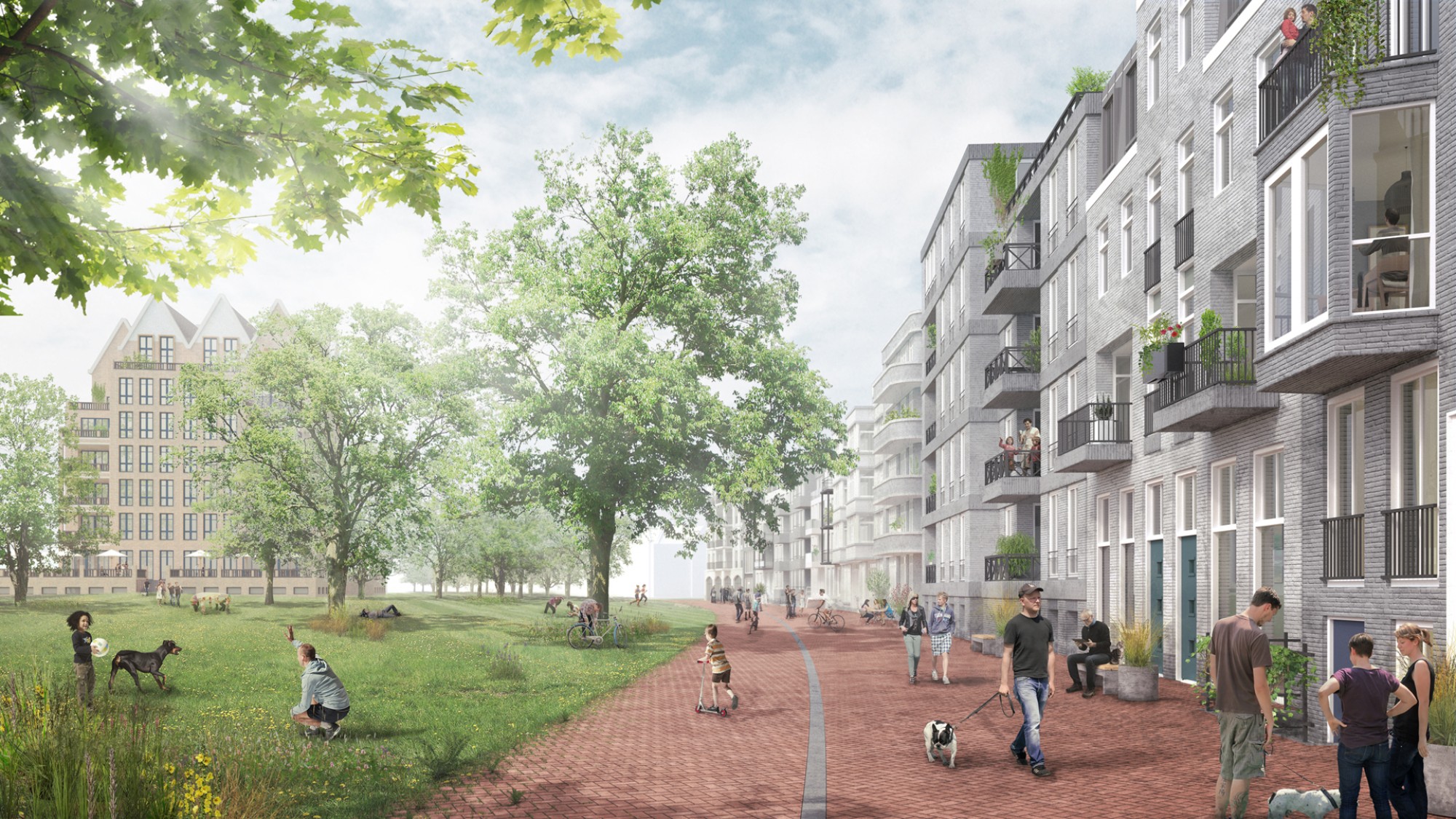 visualisatie woningbouw parkvilla luxe appartementen