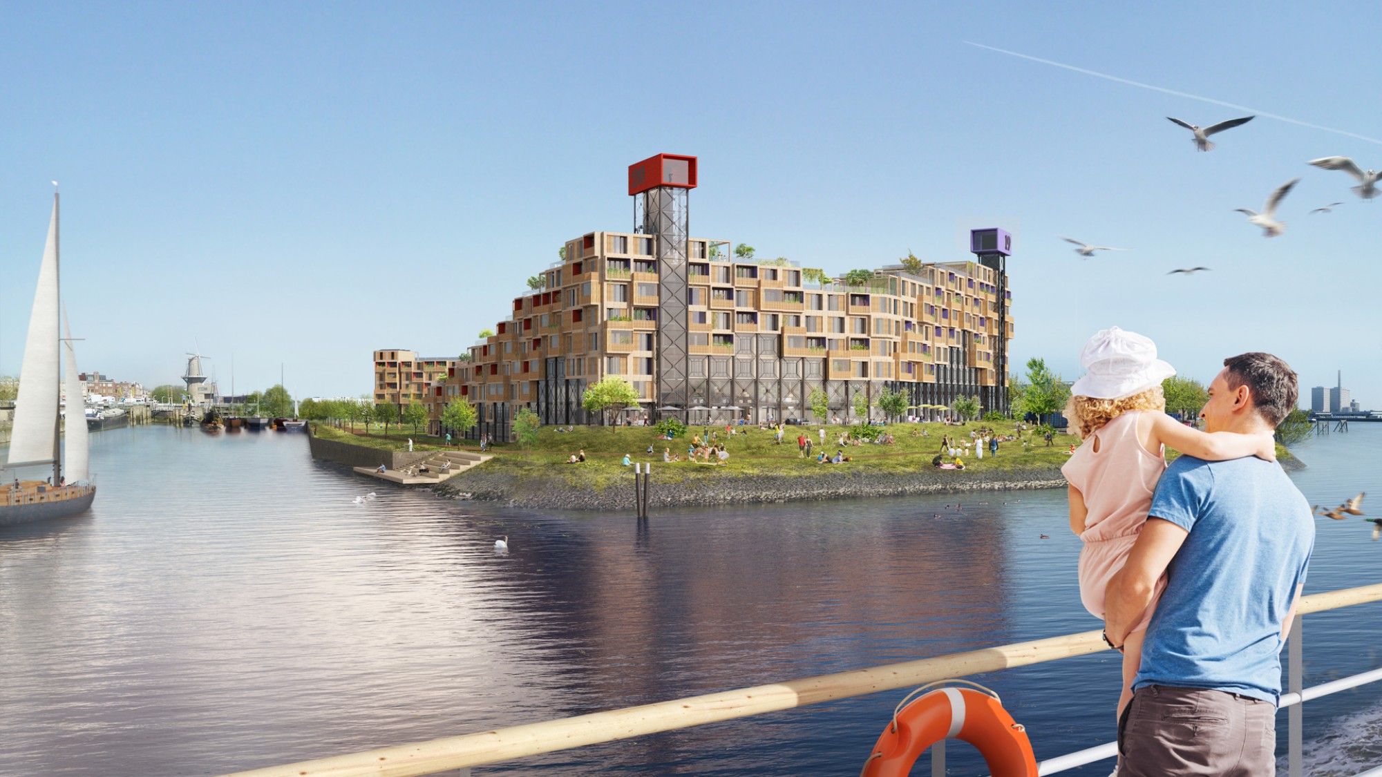 visualisatie rotterdam maas community industrieel karakter containers